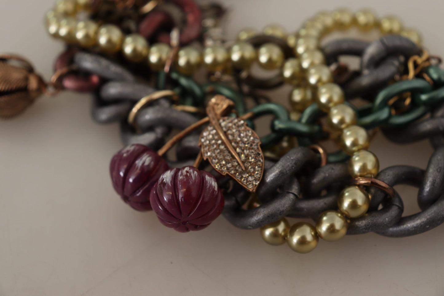 - Sicilian Elegance Gold-Tone Statement Necklace