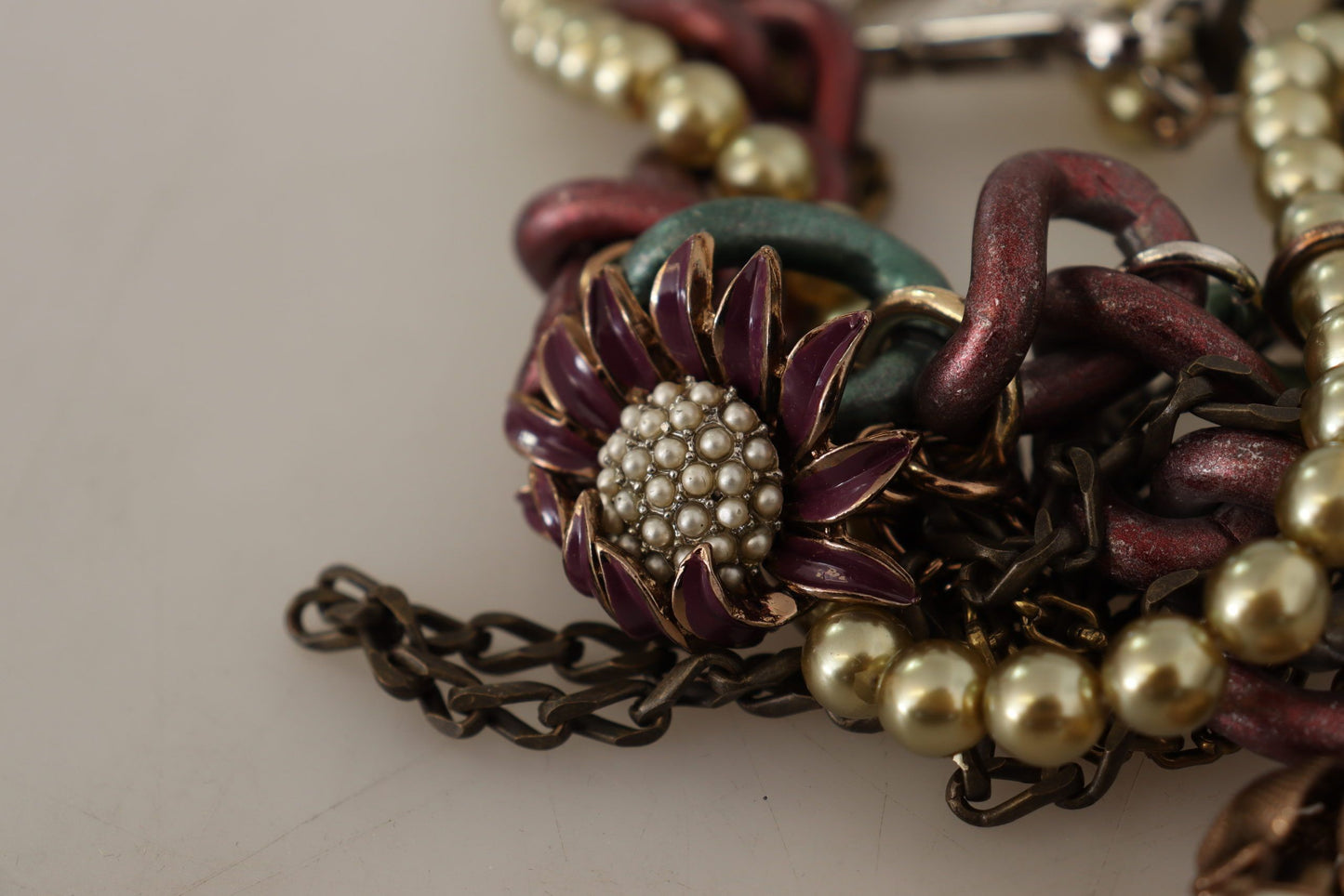 - Sicilian Elegance Gold-Tone Statement Necklace