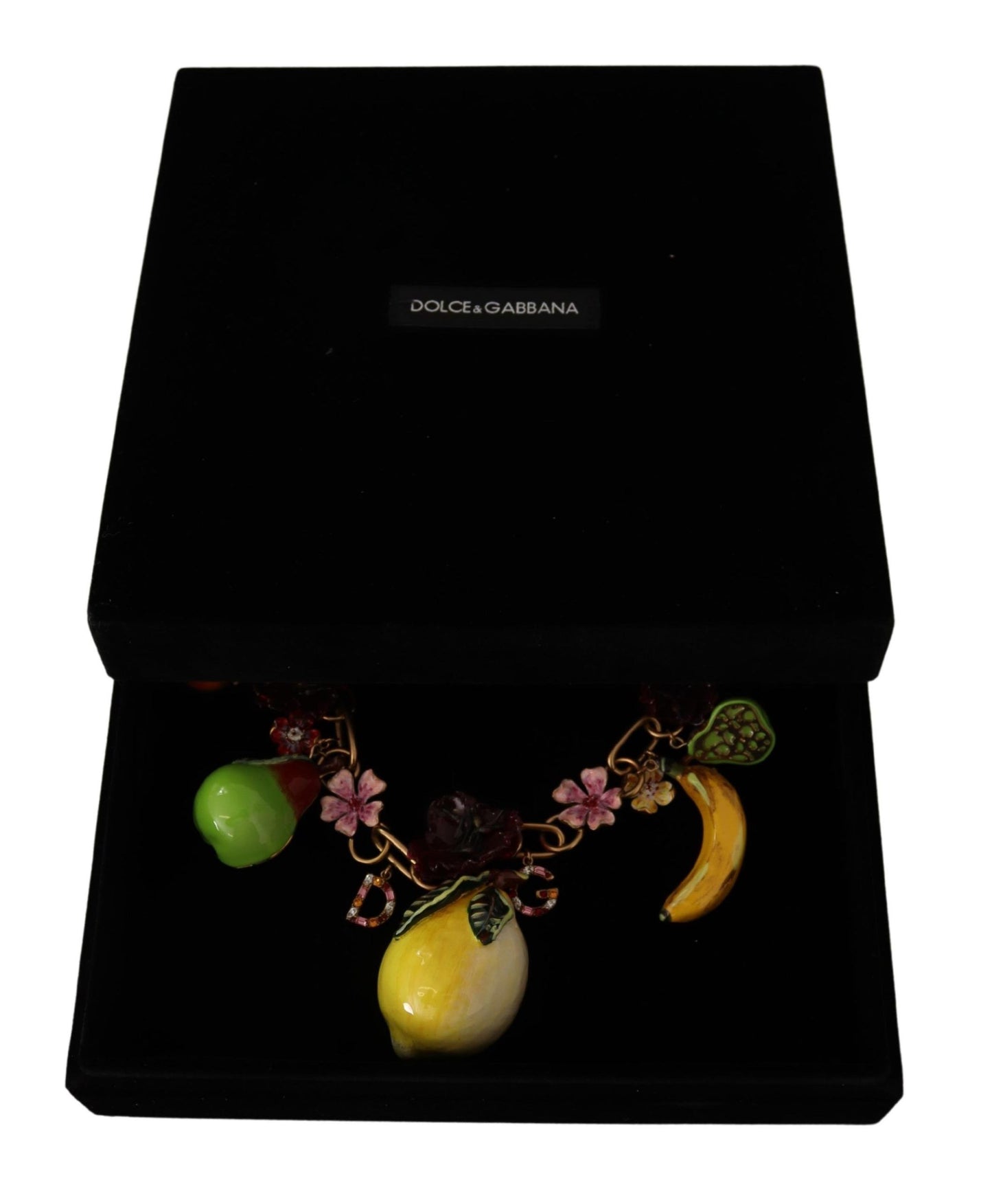 - Chic Gold Statement Sicily Fruit Necklace