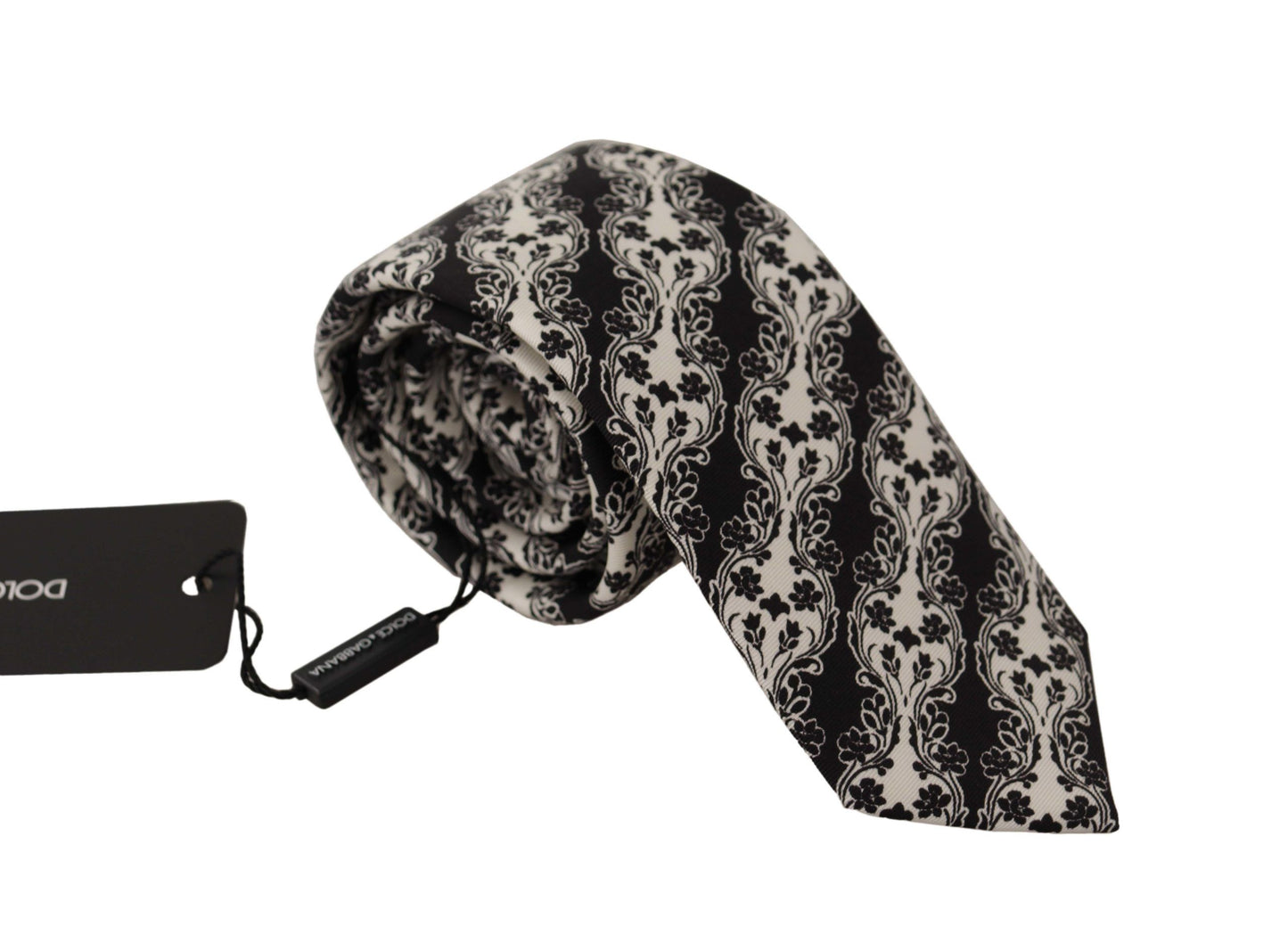 - Elegant Floral Print Silk Bow Tie