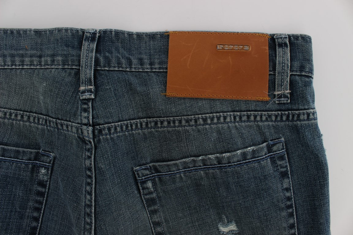 - Elegant Regular Fit Blue Wash Denim