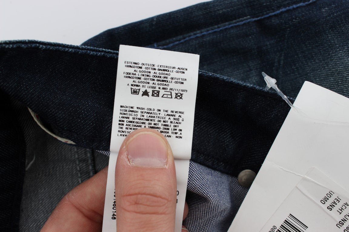 - Sleek Slim Fit Italian Denim Jeans