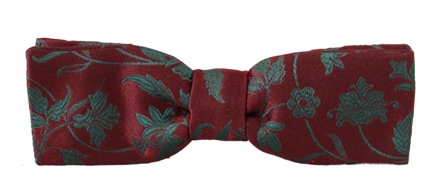 - Elegant Maroon Patterned Bow Tie