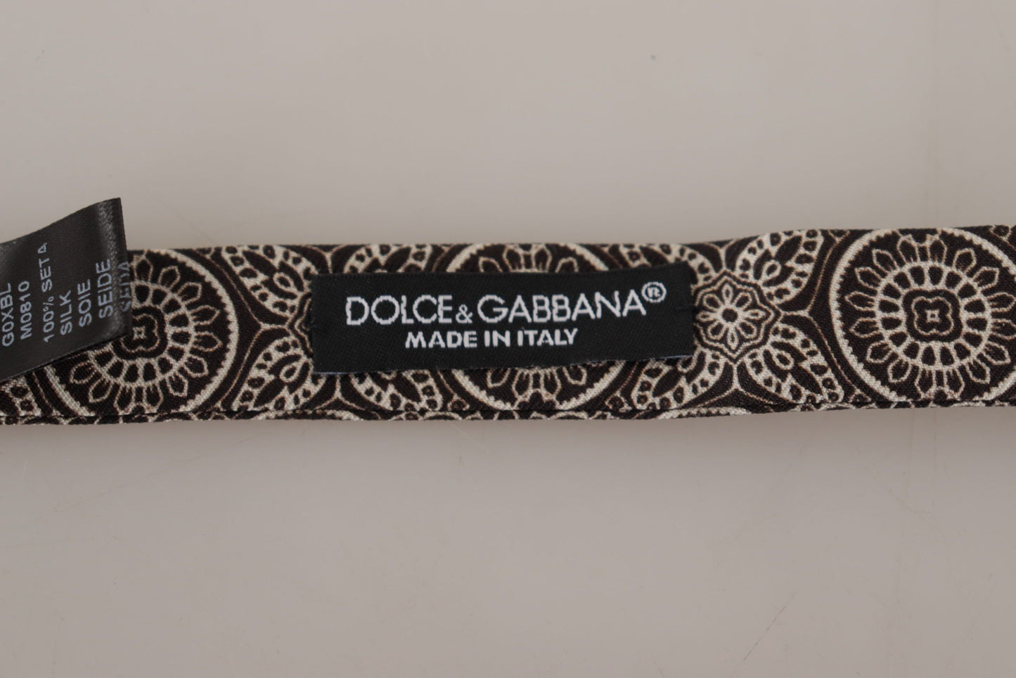 - Elegant Silk Black & White Bow Tie