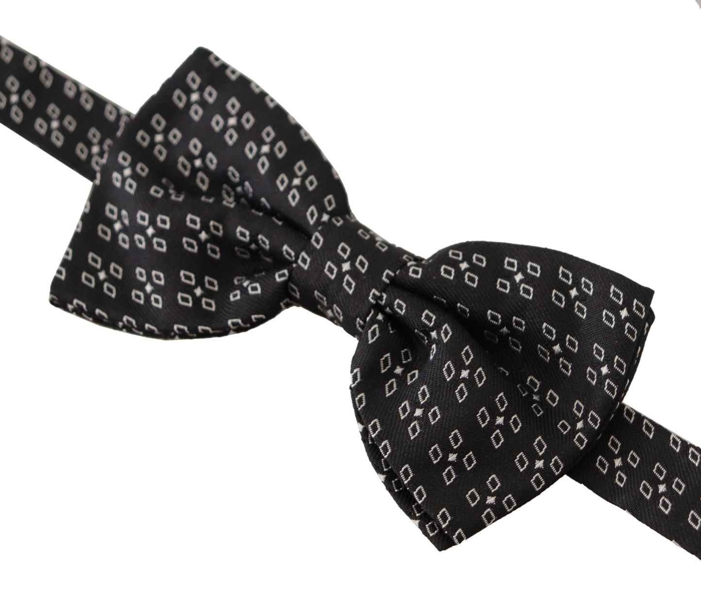 - Elegant Polka Dot Silk Bow Tie