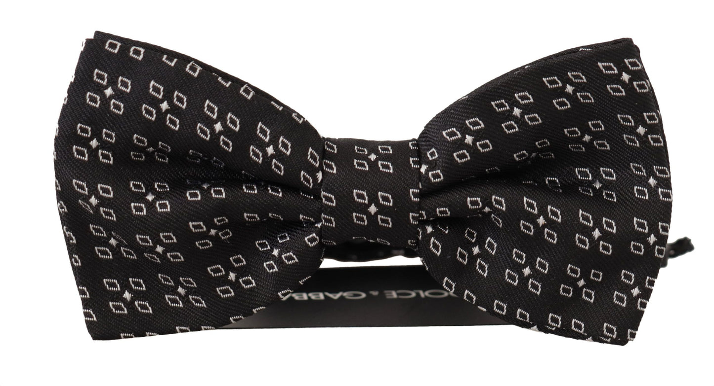 - Elegant Polka Dot Silk Bow Tie