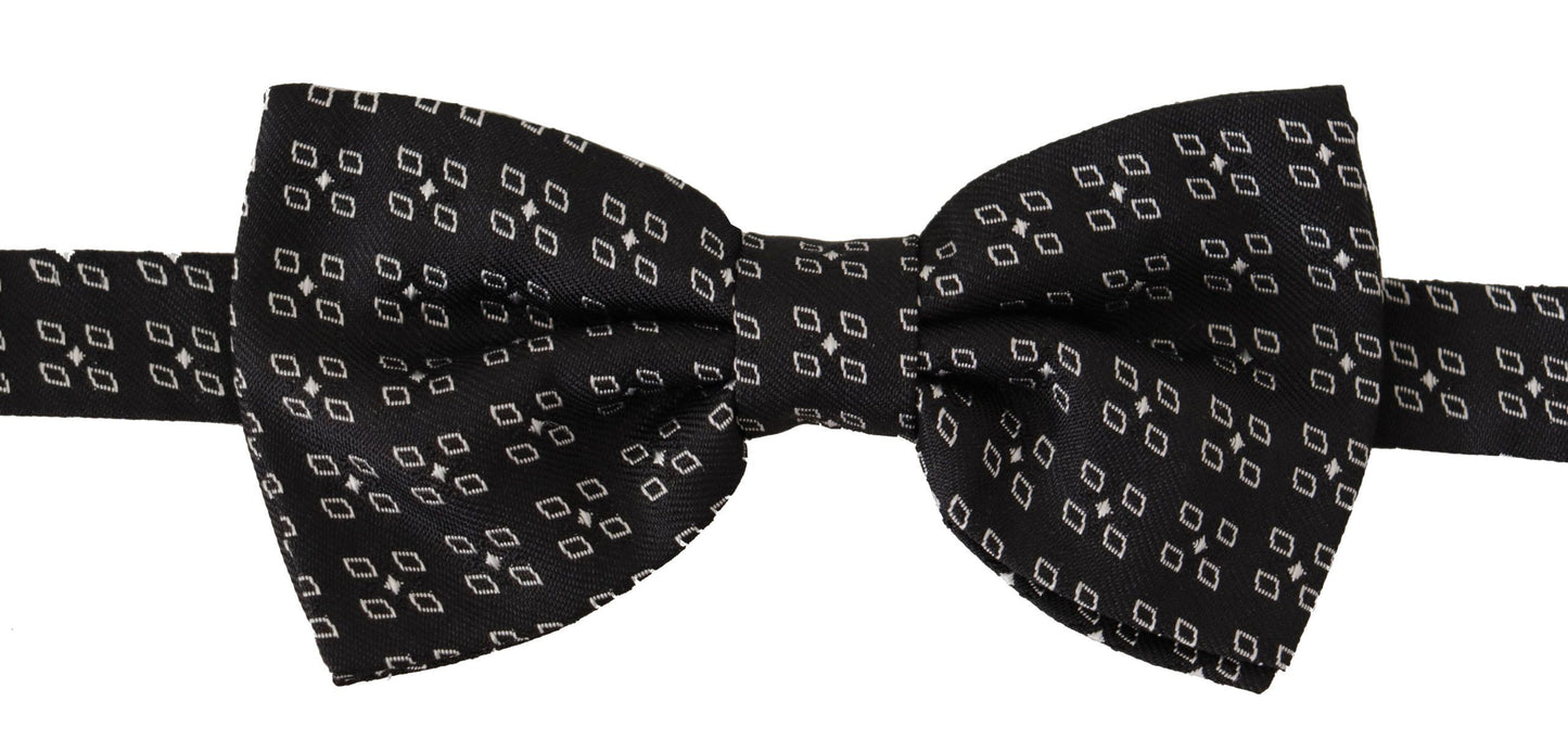- Elegant Polka Dot Silk Bow Tie