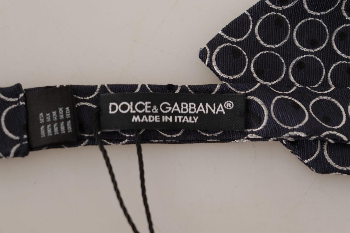 - Elegant Black and White Silk Bow Tie