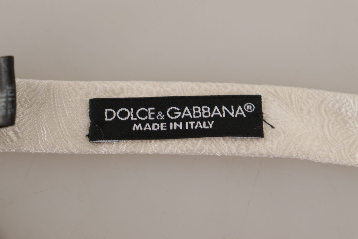 - Elegant White Silk Bow Tie