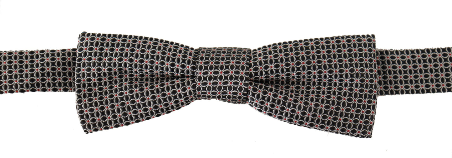 - Elegant Black Silk Bow Tie