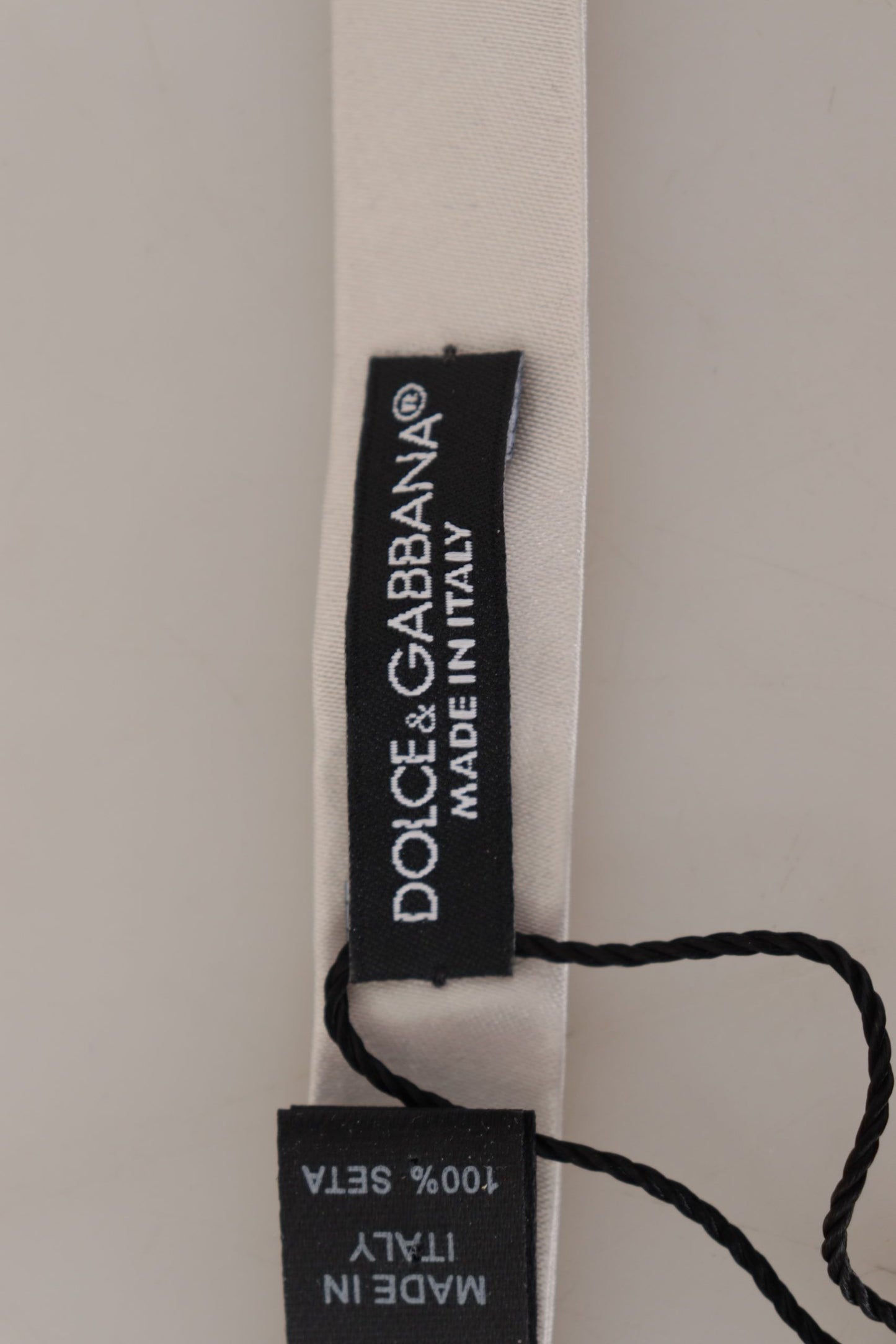 Exquisite Silk Gray Bow Tie by Dolce & Gabbana