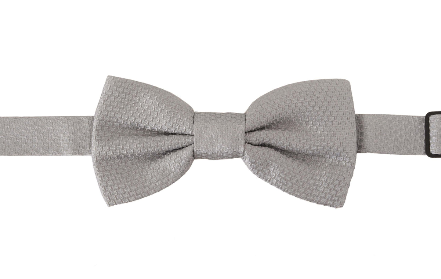- Chic Gray Silk Bow Tie