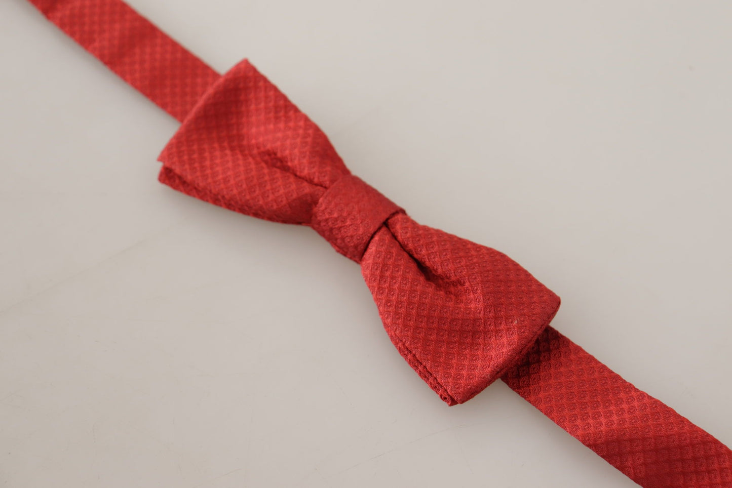 - Elegant Red Silk Bow Tie