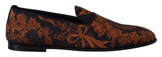 - Elegant Floral Slip-On Loafers