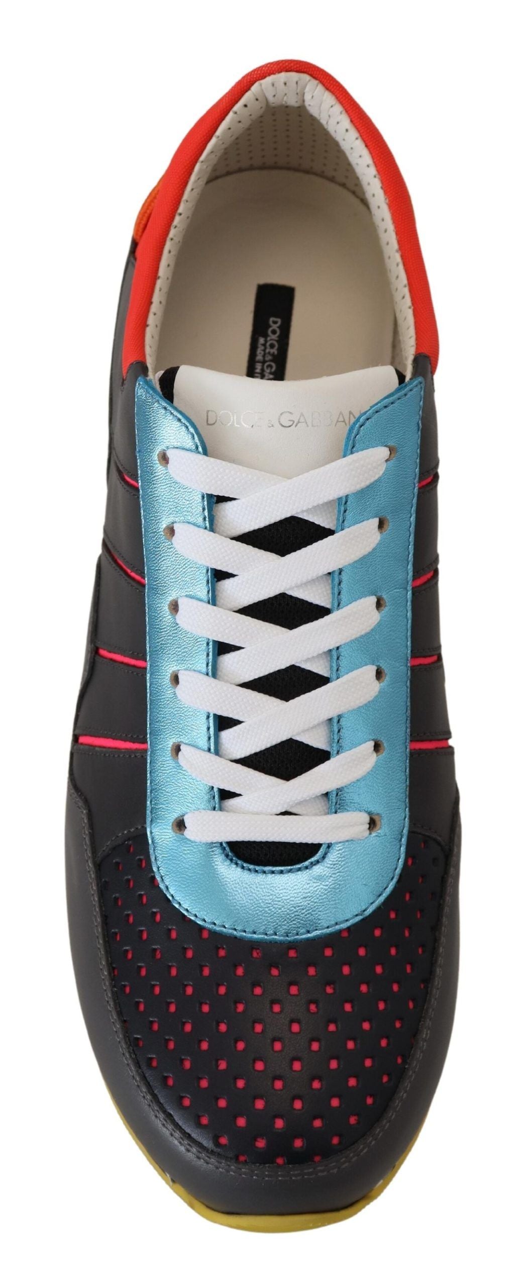 - Multicolor Leather-Blend Low Top Sneakers