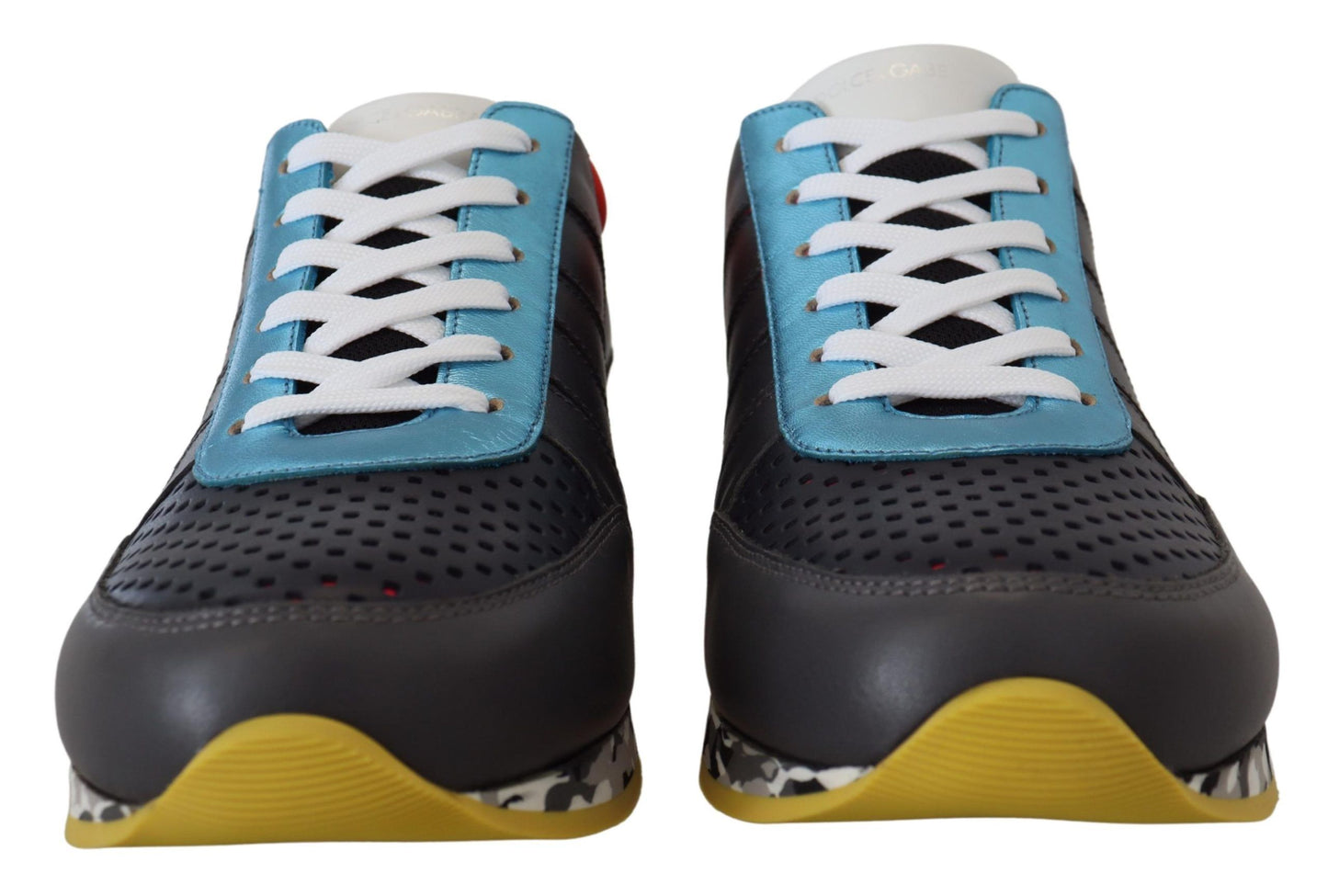 - Multicolor Leather-Blend Low Top Sneakers