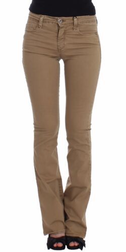 - Chic Beige Straight Leg Fashion Jeans