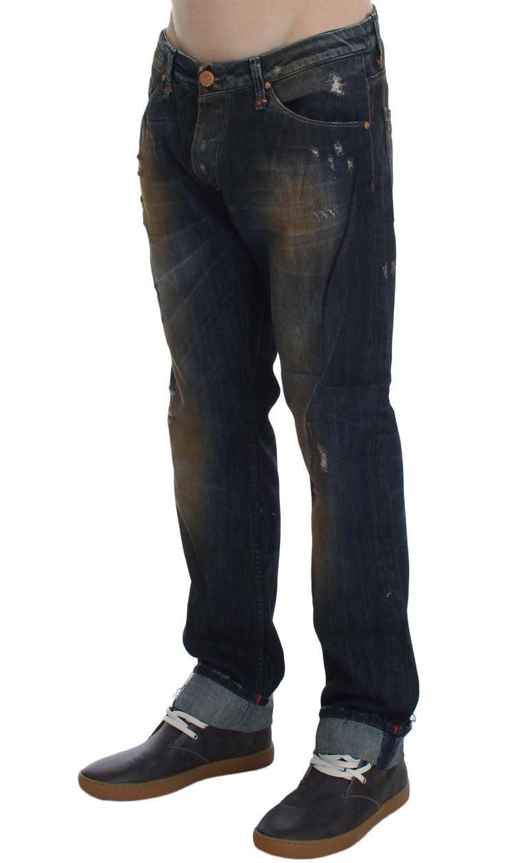 - Elegant Straight Fit Men's Denim Jeans