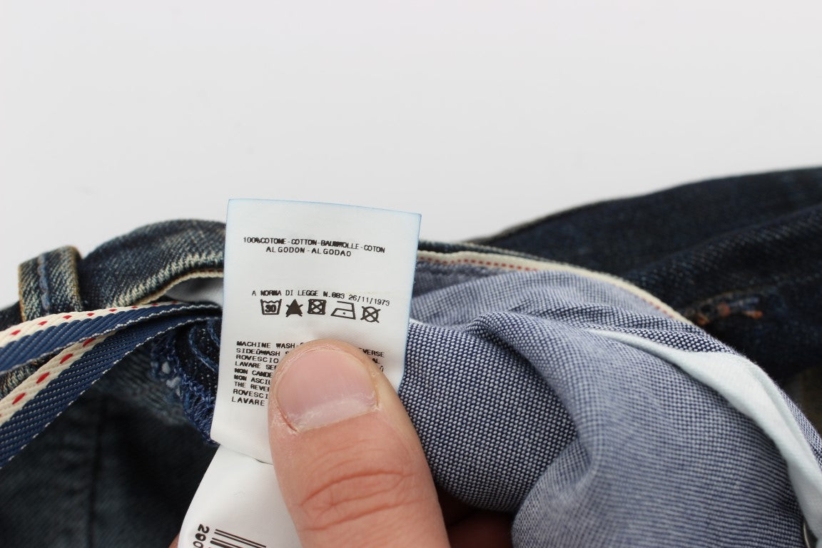 - Elegant Straight Fit Men's Denim Jeans