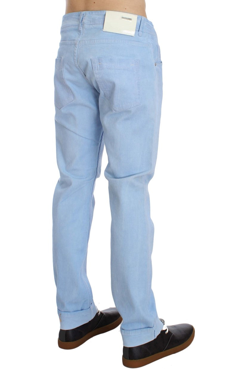- Elegant Low Waist Regular Fit Men's Jeans