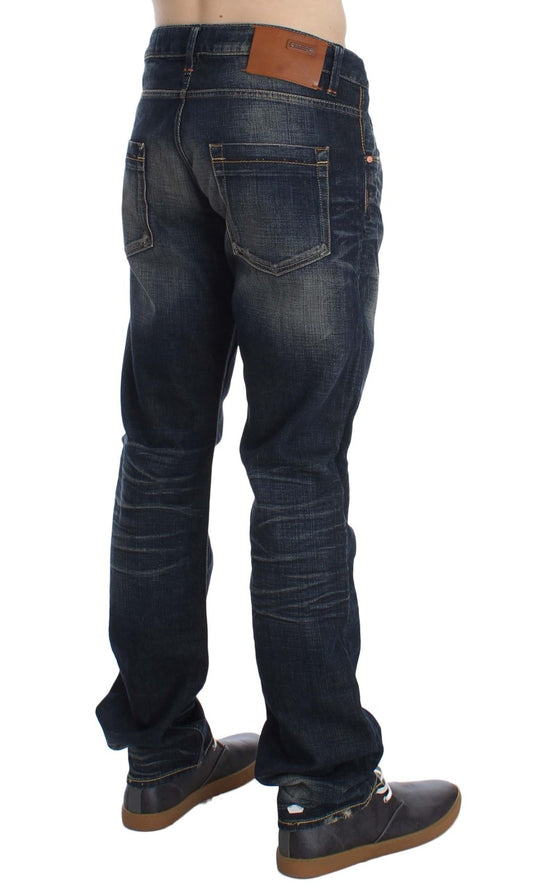 - Elegant Straight Fit Low Waist Men's Jeans