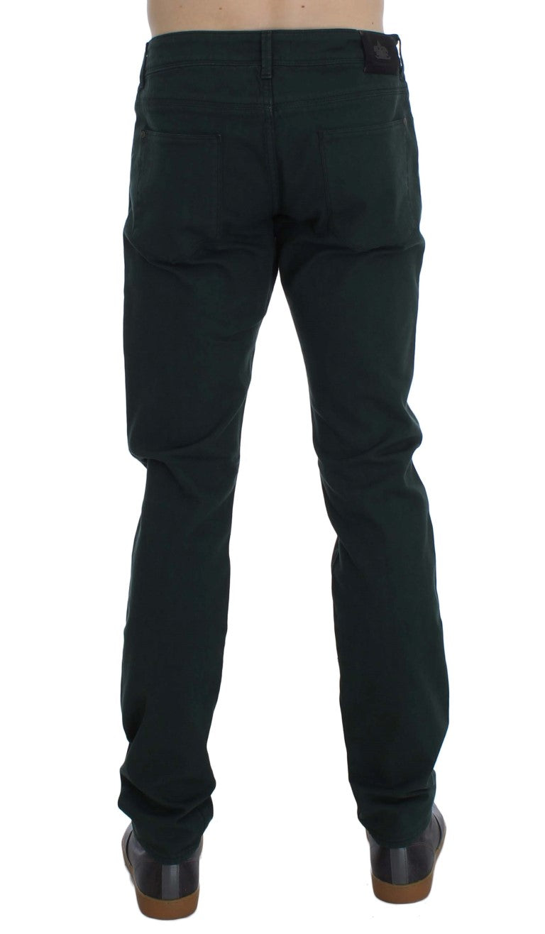 - Chic Green Straight Cut Jeans