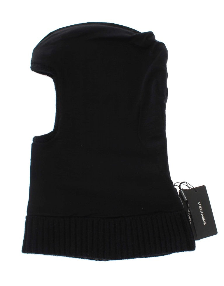 - Black Sequined Hooded Snood Scarf Wrap