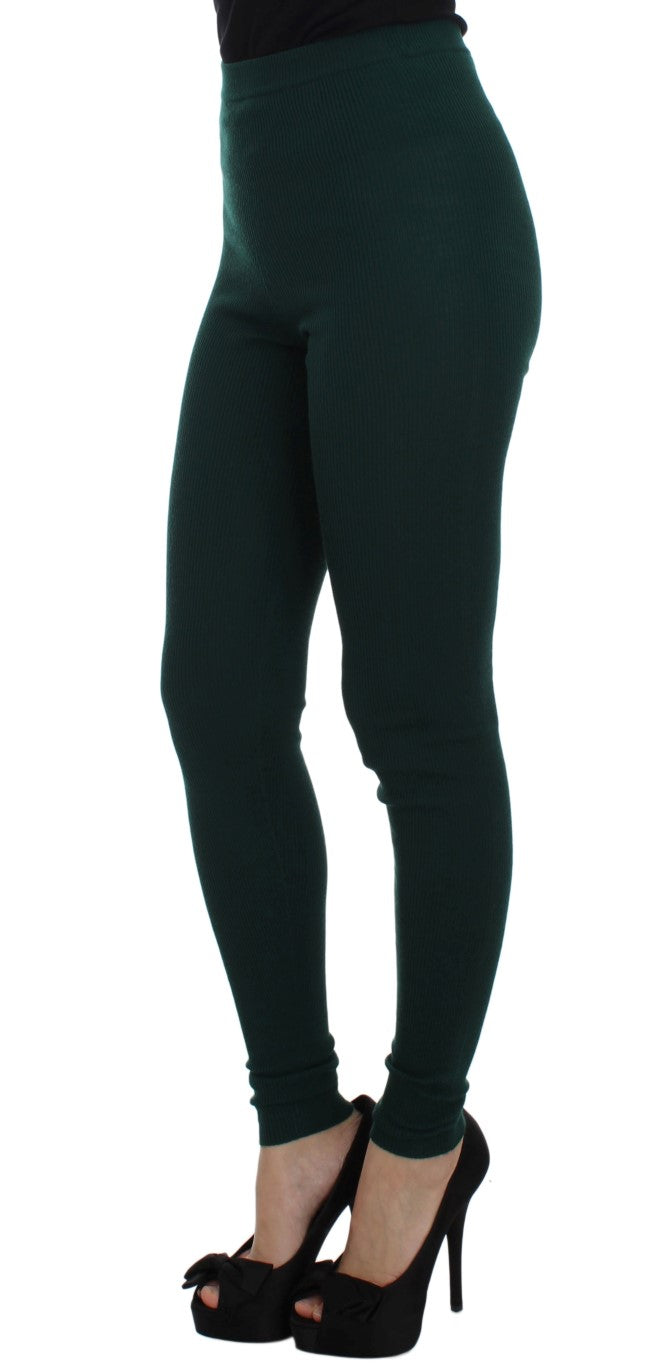 - Emerald Treasure High Waist Cashmere Pants