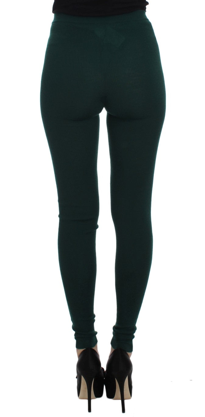 - Emerald Treasure High Waist Cashmere Pants