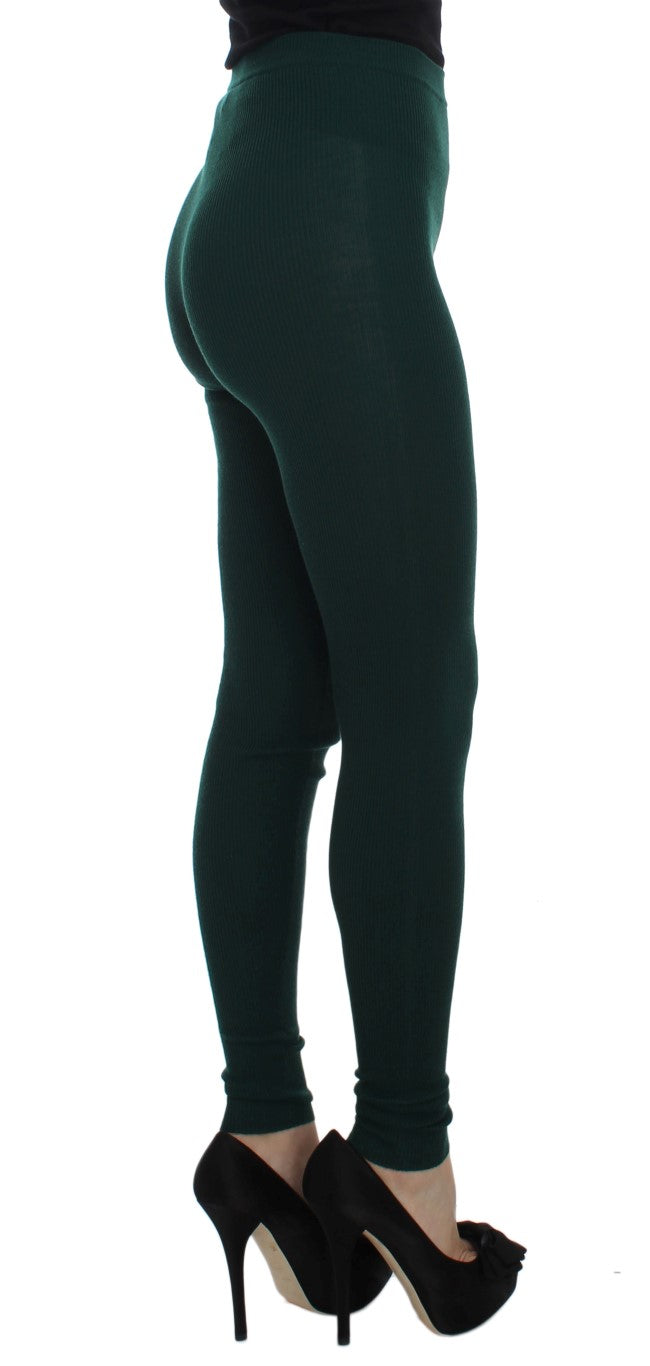 - Emerald Treasure High Waist Cashmere Pants