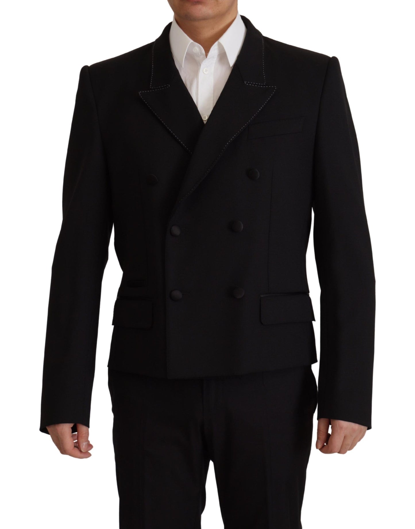 - Elegant Double Breasted Wool Blazer