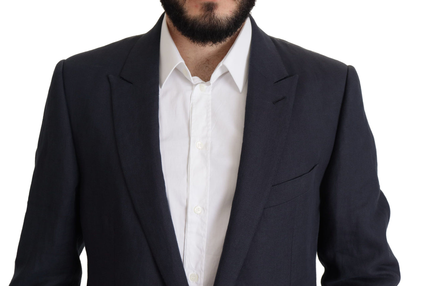 - Elegant Linen Single Breasted Blazer