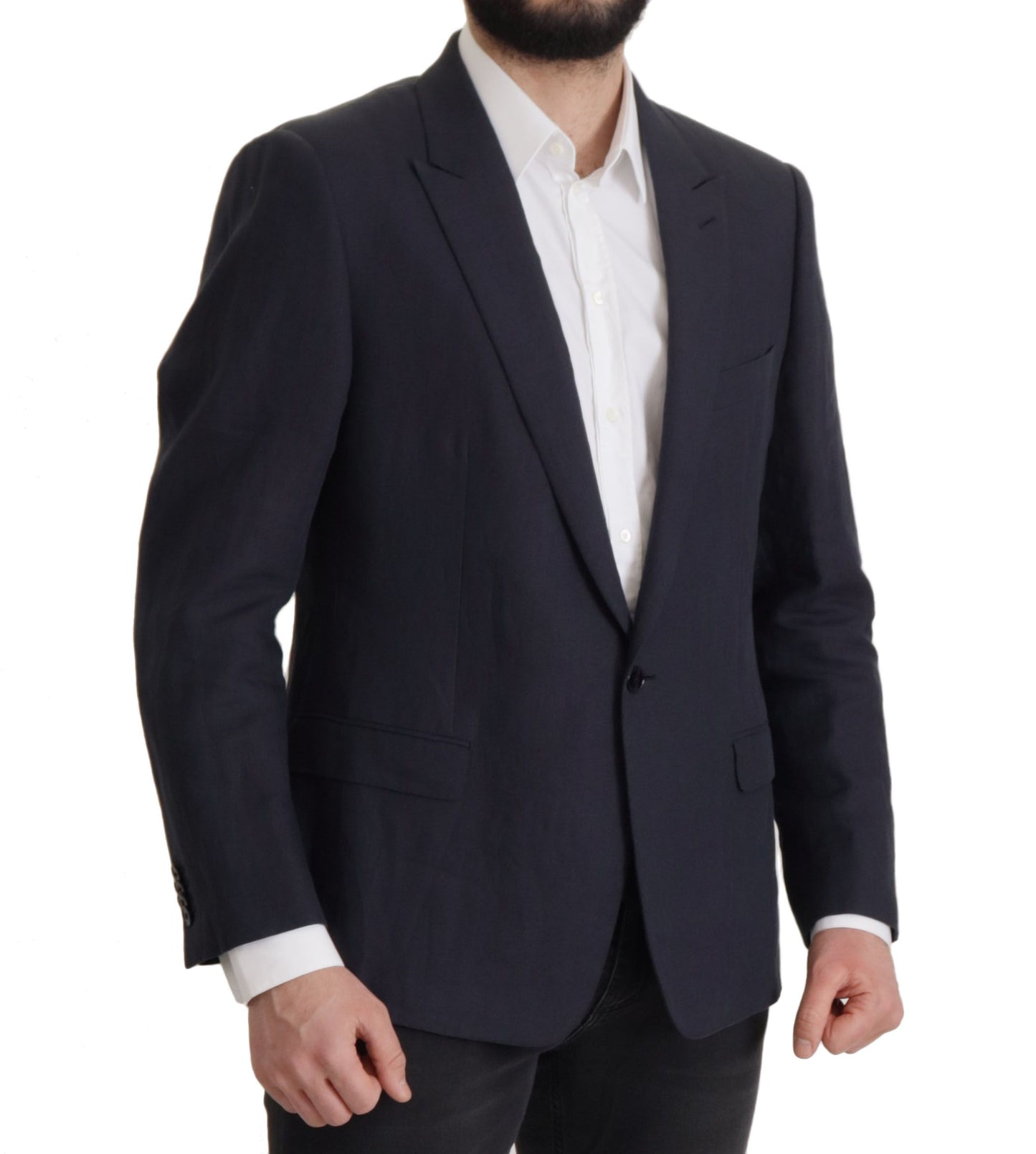 - Elegant Linen Single Breasted Blazer