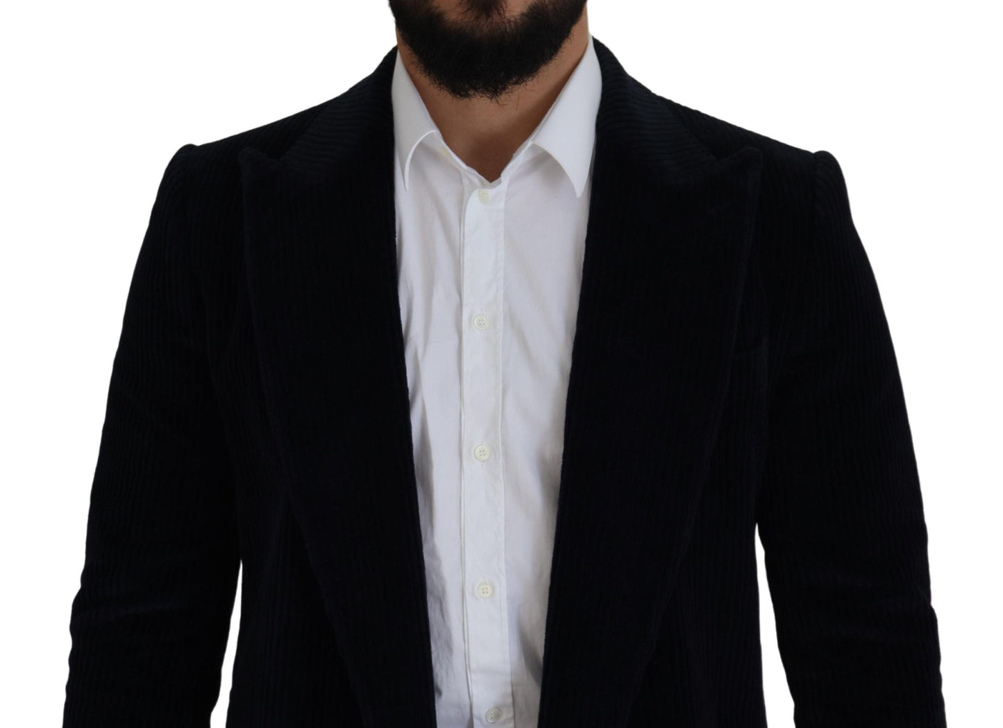 - Elegant Black Cotton Long Cardigan Jacket