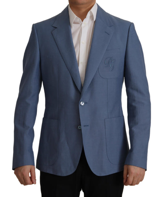 - Elegant Single Breasted Linen Jacket