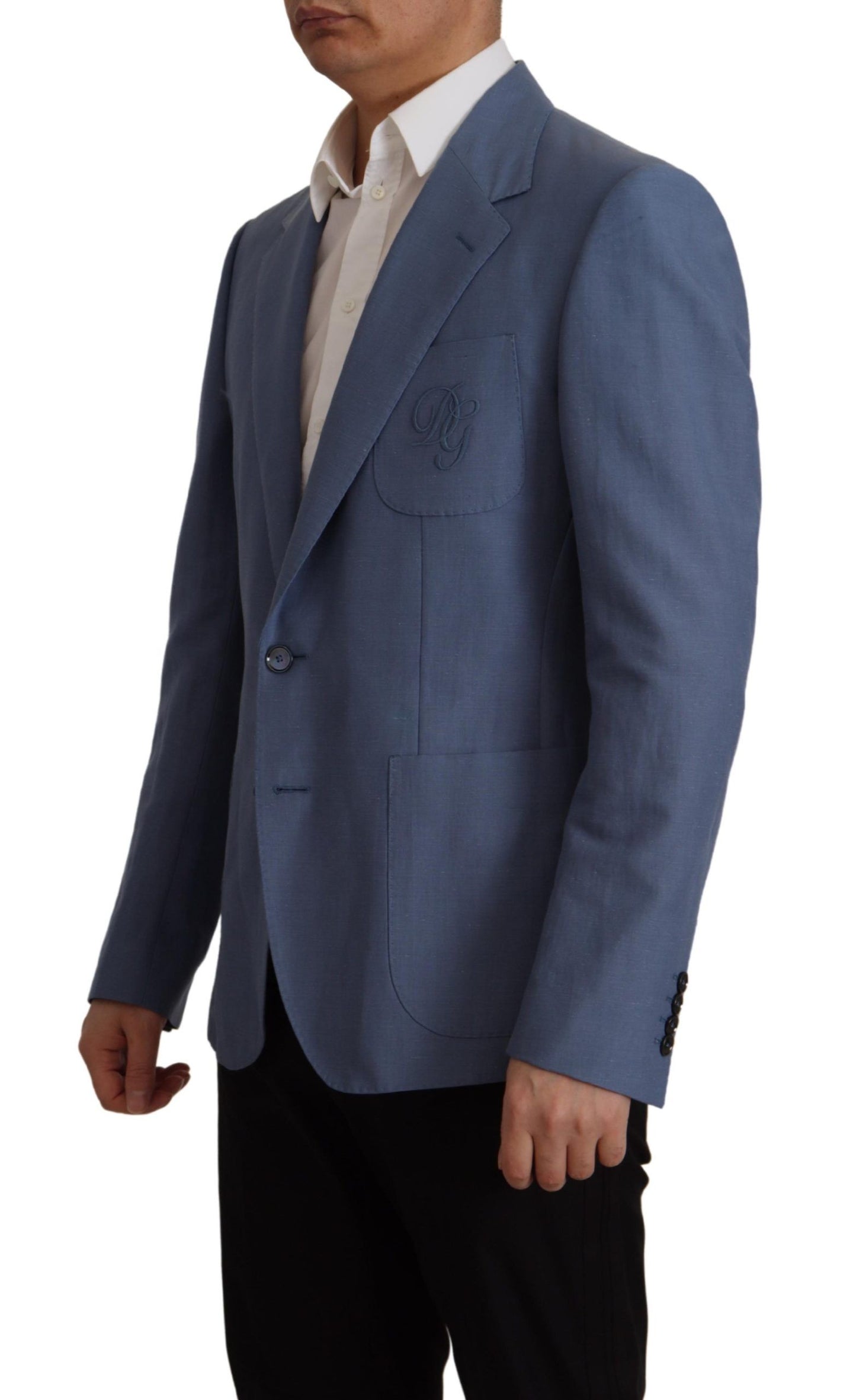 - Elegant Single Breasted Linen Jacket