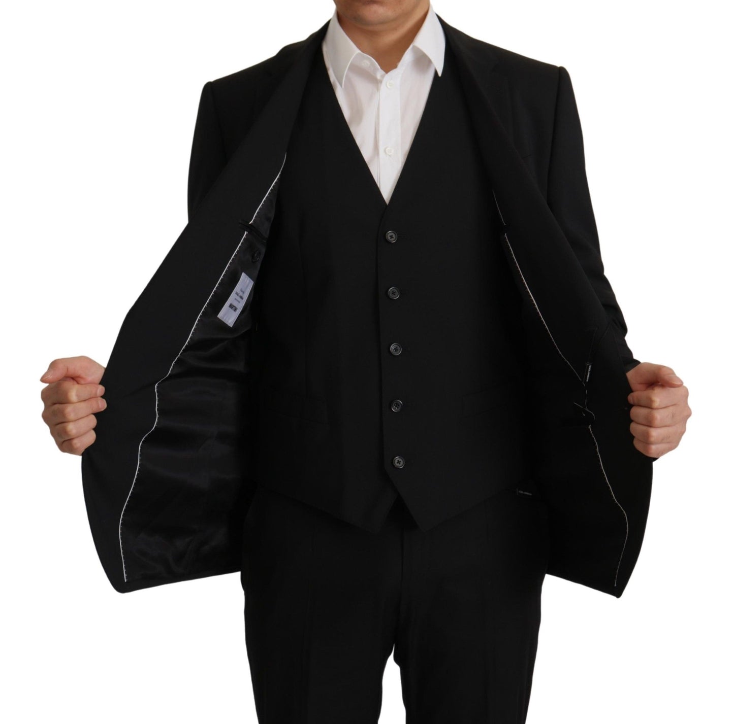 - Elegant Black Martini Blazer and Vest Ensemble