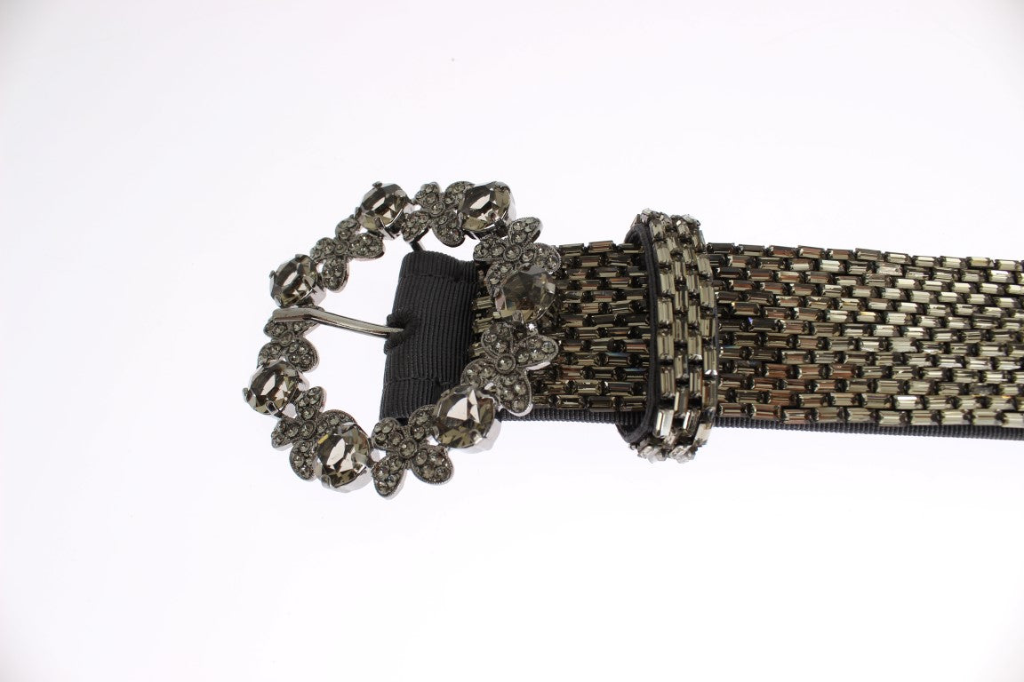 - Embellished Sequined Wide Waist Belt