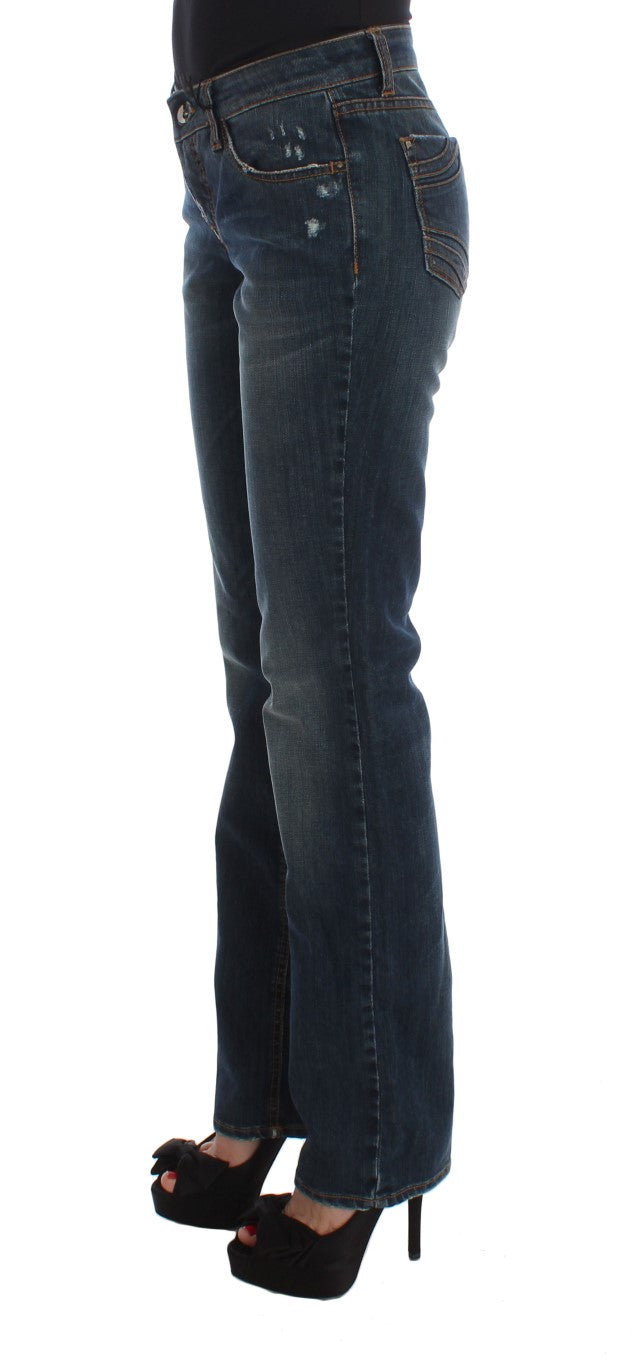 Chic Blue Regular Fit Designer Jeans - The Luxe Alliance