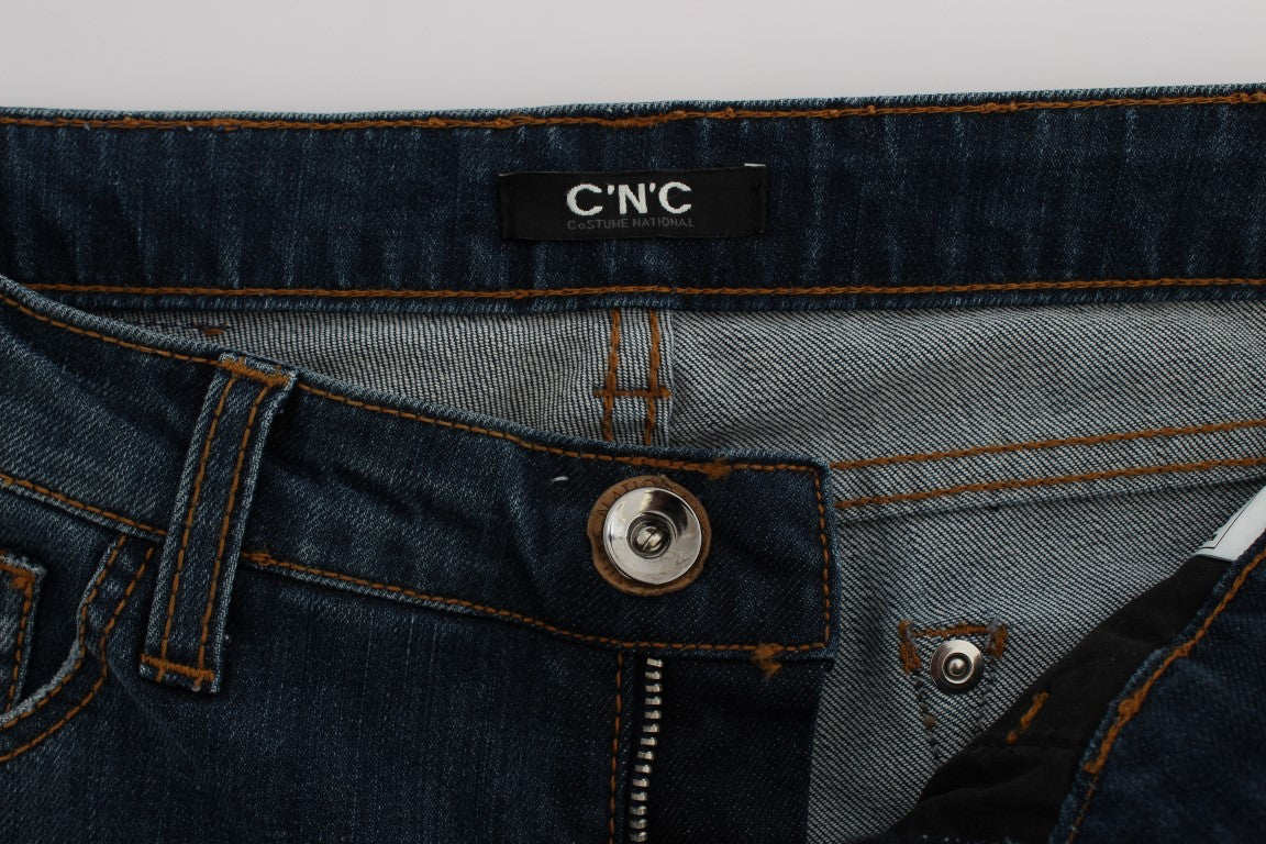 Chic Blue Regular Fit Designer Jeans - The Luxe Alliance
