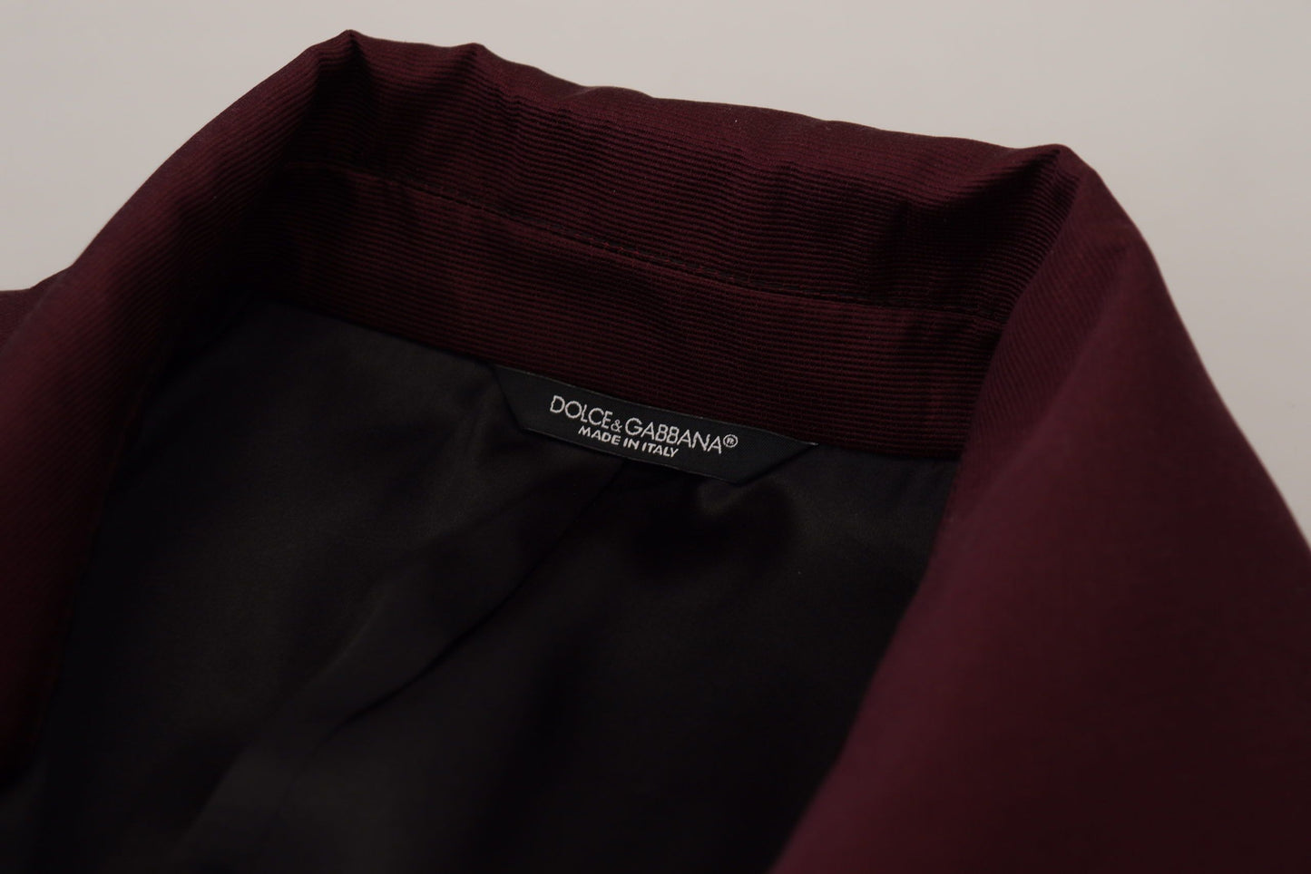 - Elegant Bordeaux Double-Breasted Jacket