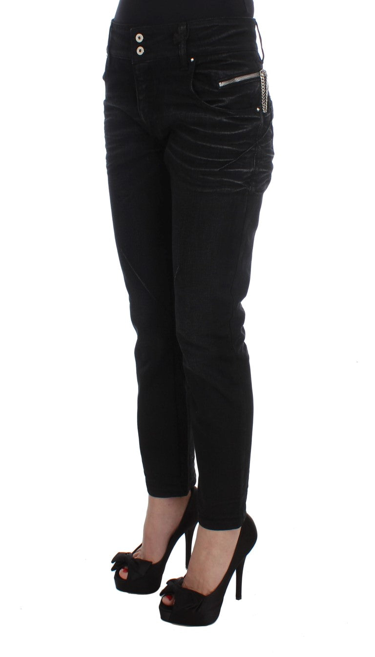 - Elegant Black Slouchy Fit Jeans for Trendsetters