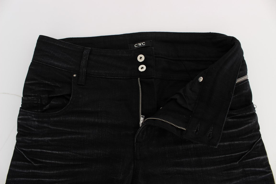 - Elegant Black Slouchy Fit Jeans for Trendsetters