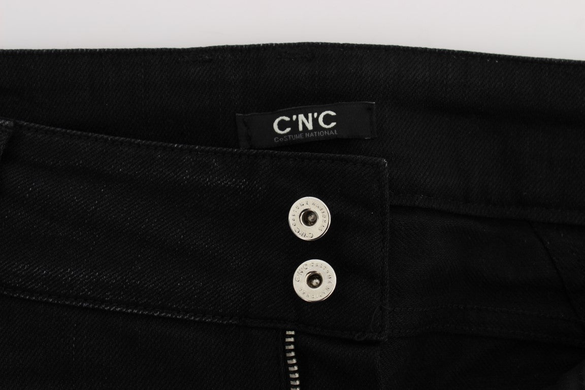 - Elegant Black Slouchy Fit Jeans for Trendsetters