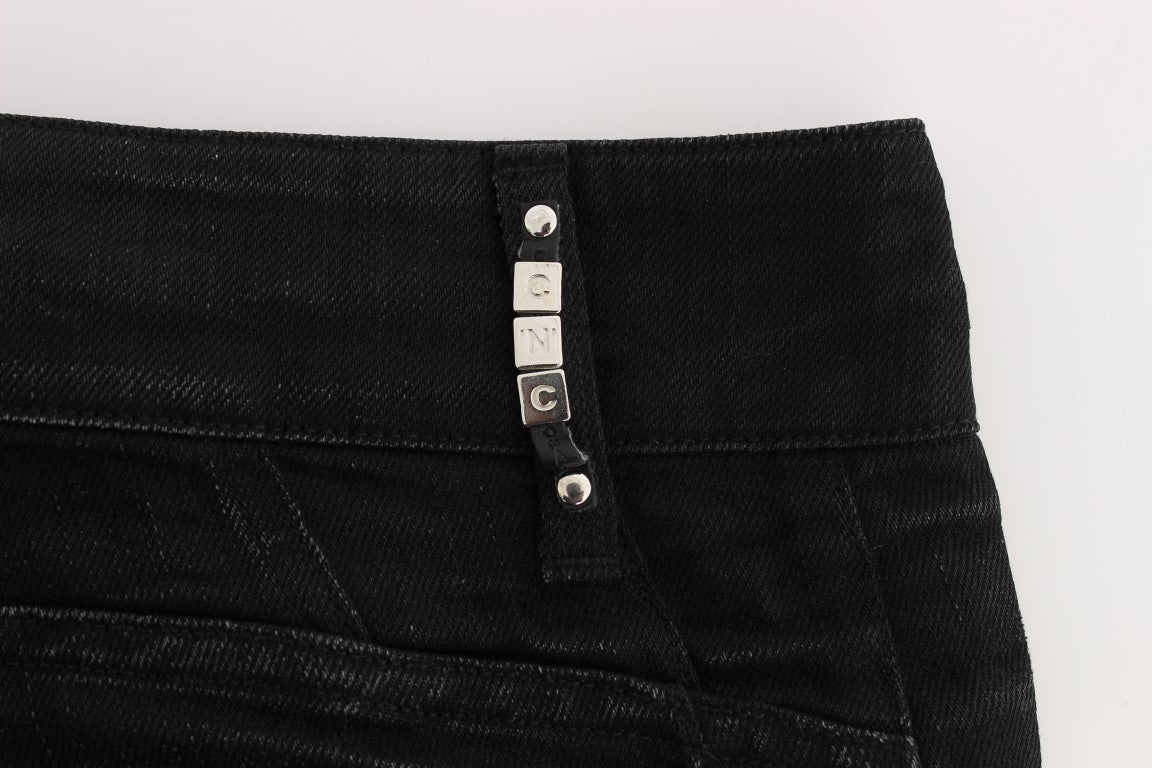- Elegant Black Slouchy Fit Jeans for Trendsetters