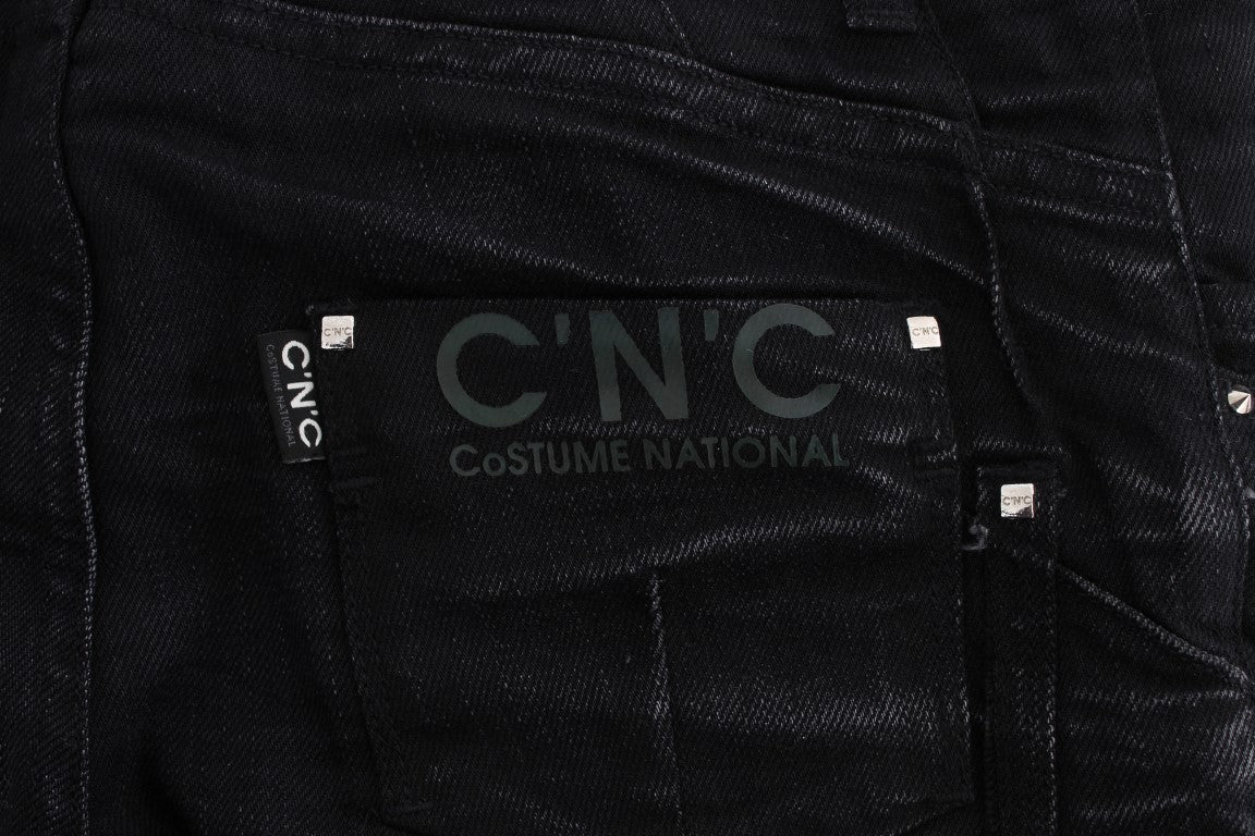 - Elegant Black Slouchy Fit Jeans for Trendsetters