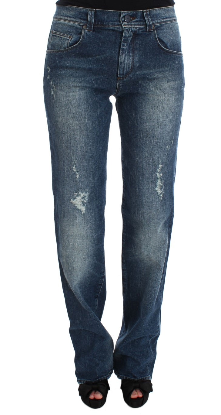 - Chic Slim Fit Straight Leg Elegance