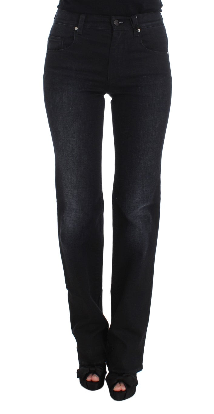 - Chic Slim Fit Bootcut Denim Jeans