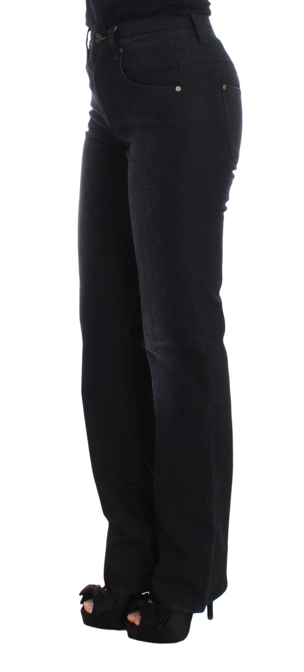 - Chic Slim Fit Bootcut Denim Jeans