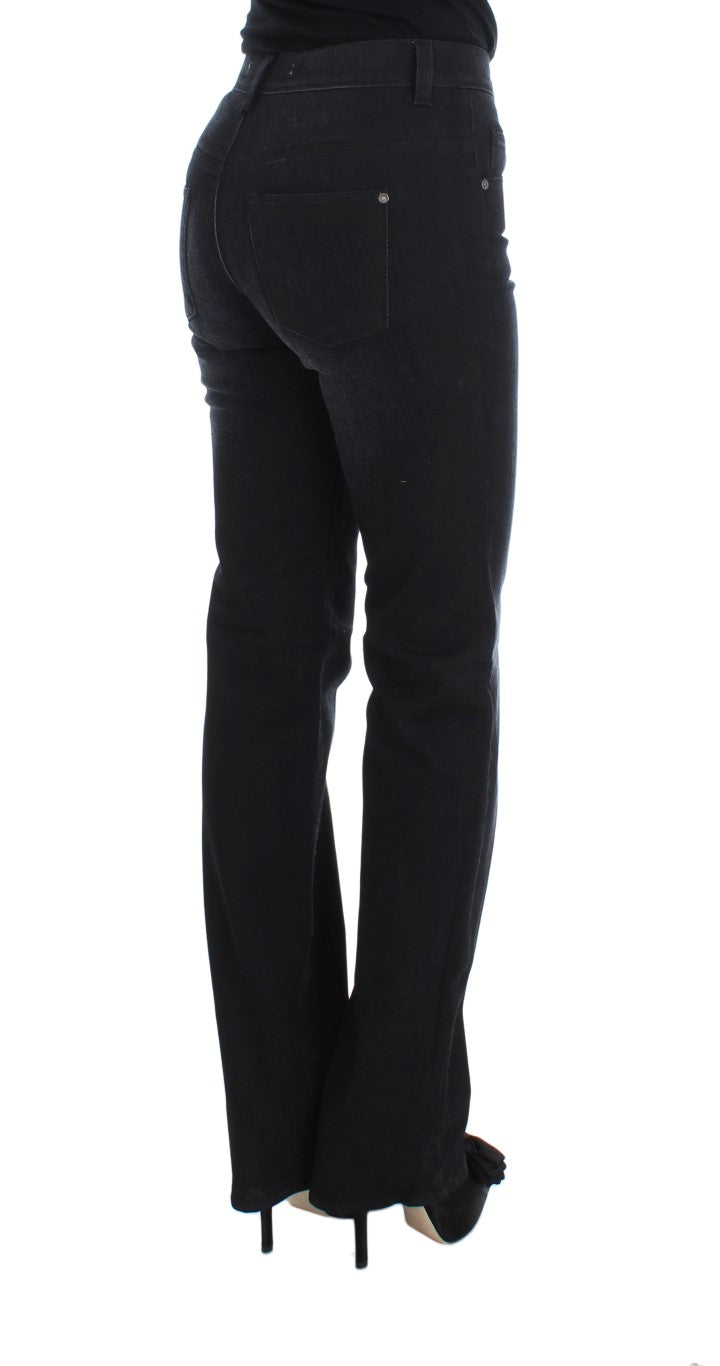 - Chic Slim Fit Bootcut Denim Jeans